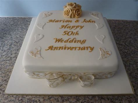 50th Wedding Anniversary Cakes Decorations