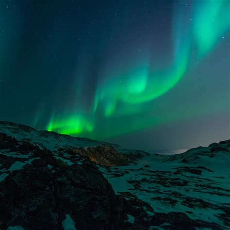 Images Gratuites Hiver Ciel Nuit Atmosphère Vert Couleur Espace