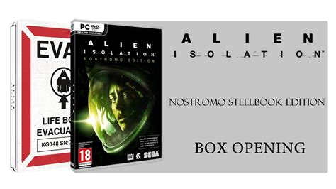 Alien Isolation Nostromo Steelbook Edition Box Opening Youtube
