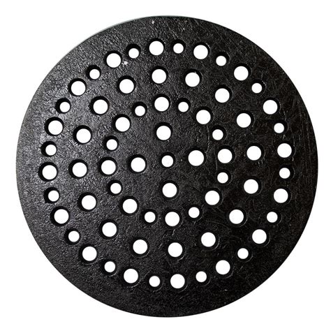 JONES STEPHENS 10 In O D Round Cast Iron Grate Drain D59200 The