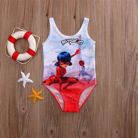 canis miraculous ladybug girls swimming costume bikini set bathing my xxx hot girl