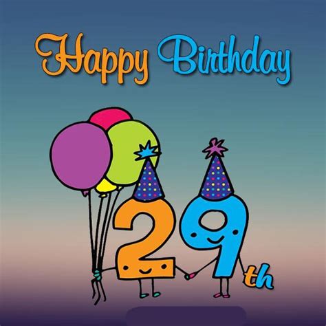 Happy 29th Birthday Wishes Image