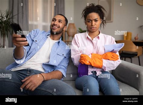 Husband Watching Hi Res Stock Photography And Images Alamy