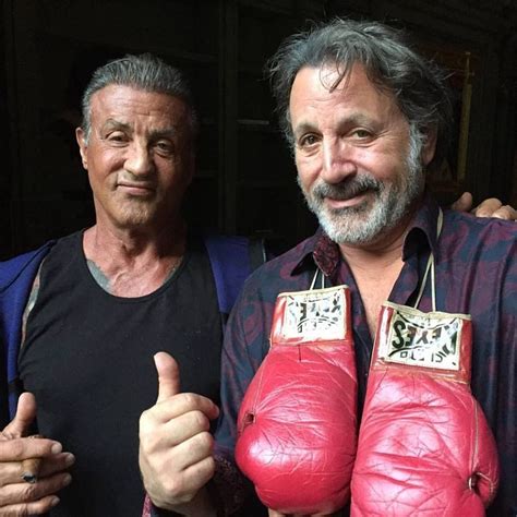 Sylvester Stallone And Brother Frank Stallone Posing With Some Very