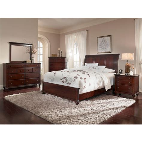 We quickly filled it with new acquisitions: Hayden Place - Dark Cherry Finish Bedroom Set Broyhill ...