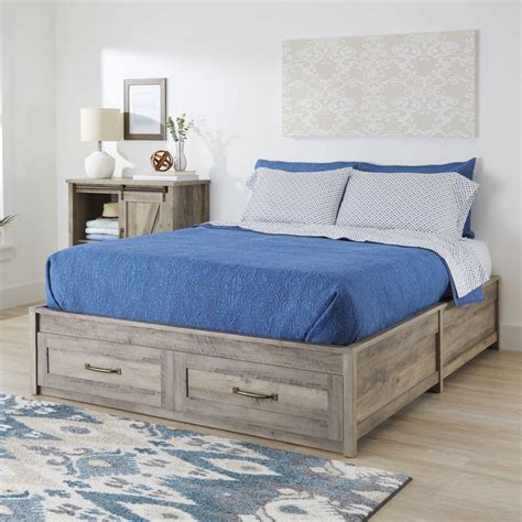 Better Homes And Gardens Modern Farmhouse Queen Platform Bed With Storage