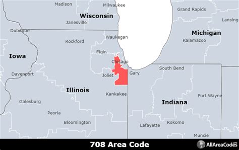 708 Area Code Map Sexiz Pix