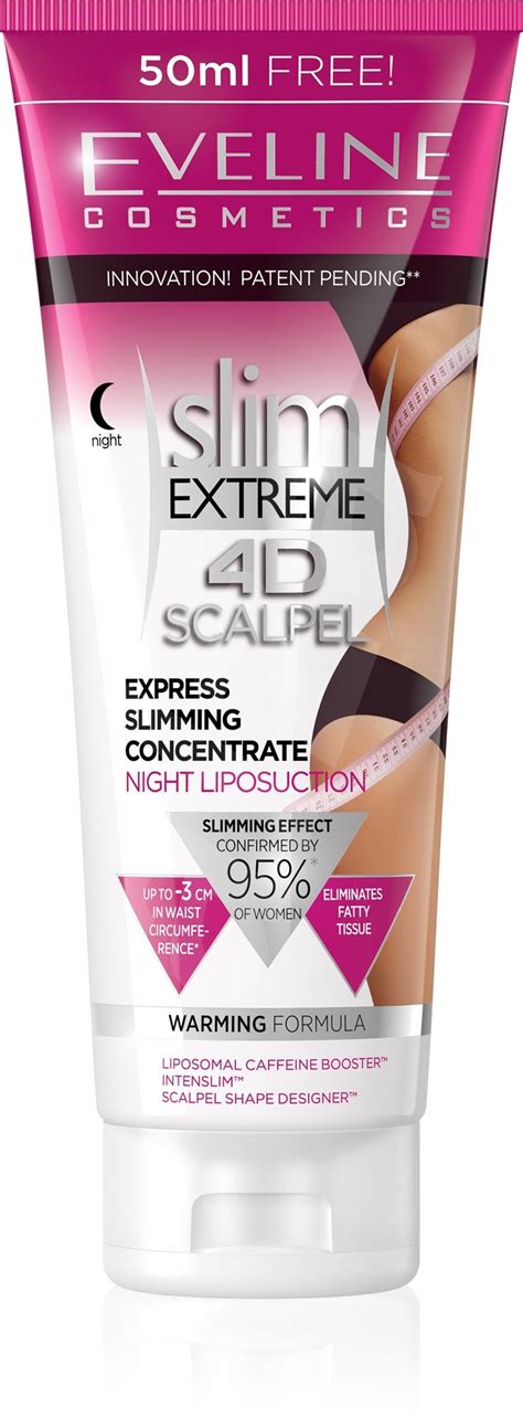 eveline cosmetics slim extreme 4d scalpel express slimming concentrate night liposuction 250 ml