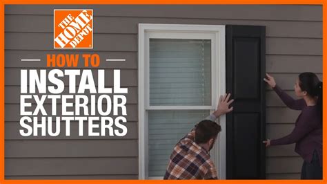 How To Install Exterior Shutters The Home Depot Youtube