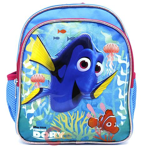 Finding Dory School Backpack 10in Toddler Small Nemo Bag Pink Coral Ebay
