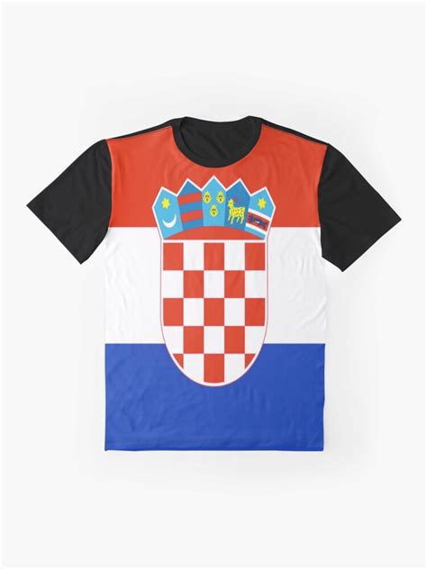 It consists of three equal size, horizontal stripes in colours red. "Croatia Flag" T-shirt by balkanroyalty | Redbubble