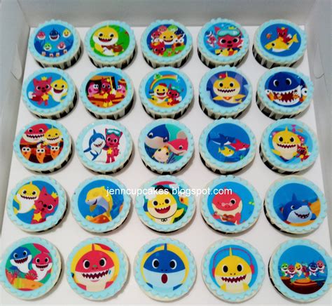 Jenn Cupcakes And Muffins Baby Shark Cake And Cupcakes