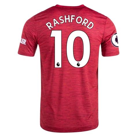 Koszulka Manchester United Marcus Rashford 10 Główna 20202021 Krótki