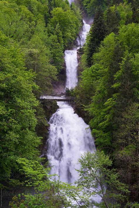 Giessbach Waterfall At Brienz In Spring Switzerland By Stocksy