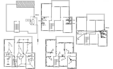 2d Cad Drawing 2bhk House Plan With Furniture Layout Design Autocad