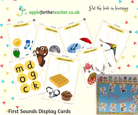First Sounds Display Sound Cards | Apple For The Teacher Ltd