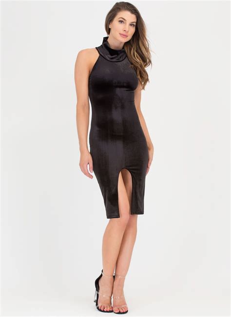 Cora Skinner Gojane 2016 Velvet Midi Dress Mini Dress Black Midi