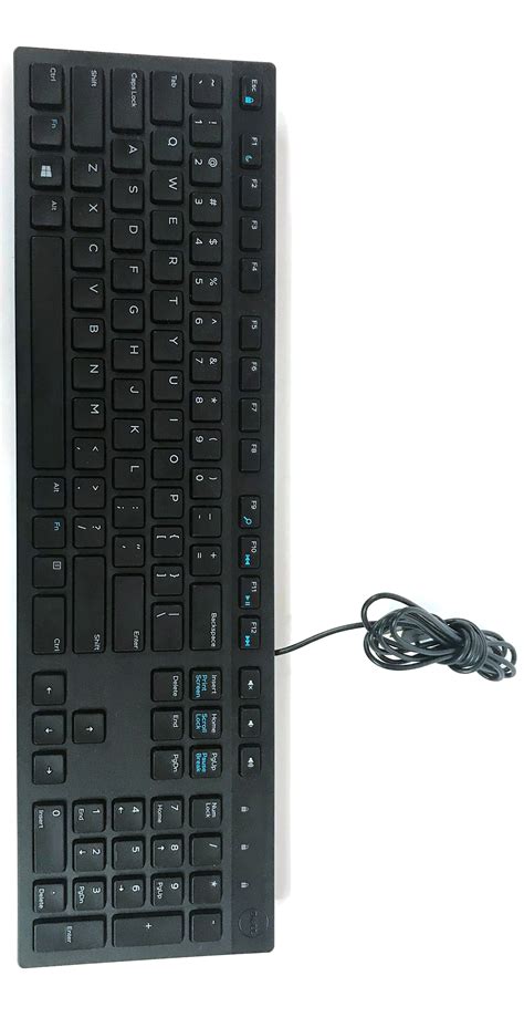 Dell Kb216 Delgado Negro Usb Con Cable Multimedia Desktop Teclado