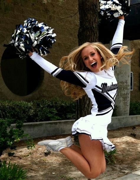 Cheerleader Jumping In The Air Great Photography Action Smiling