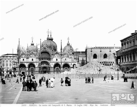 The Collapse Of The Campanile Di San Marco In Venice On July 14th 1902 Ix Xviii Century