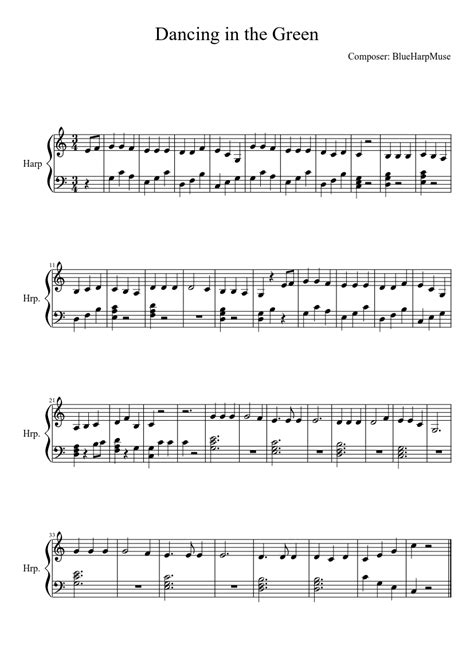 The beatles 'hey jude' sheet music notes, chords, score. Sheet music made by BlueHarpMuse for Harp | Sheet music, Piano sheet music, Piano music