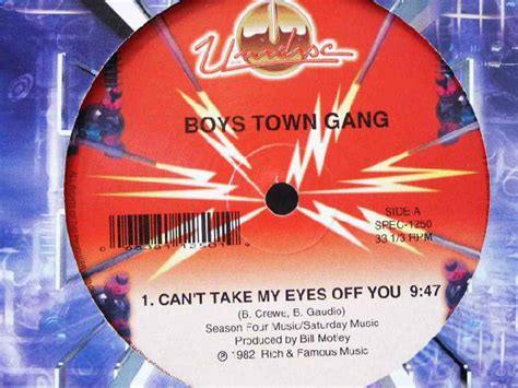 Album Can T Take My Eyes Off You De Boys Town Gang Sur Cdandlp