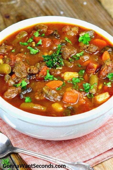 Vegetable Beef Soup With Video Gonna Want Seconds