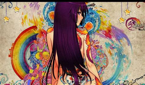 Anime Tattoo Girl Anime Wallpaper Digital Art Anime Art