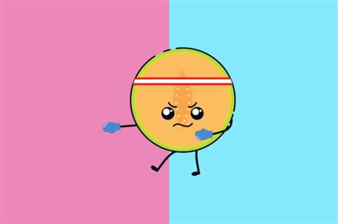 Melon Kawaii Cute Illustration Graphic By Purplebubble · Creative Fabrica