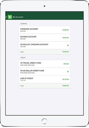 Zo download je 'm op je smartphone of tablet. TD app - Electronic Banking | TD Canada Trust