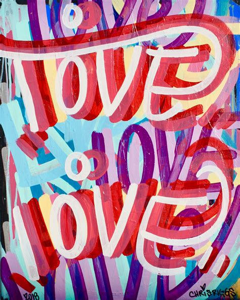 16 X 20 Inches Love Street Art Graffiti Painting Free Shipping Etsy