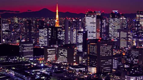 Wallpaper Japan Tokyo Buildings Night City 1920x1080