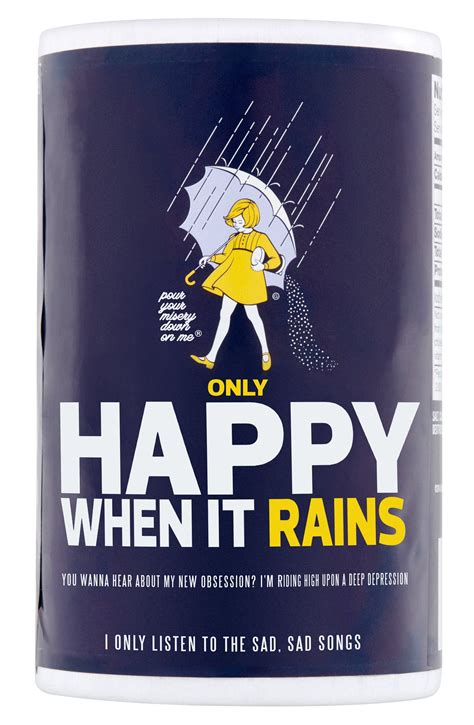 Garbage Only Happy When It Rains Morton Salt Mashup Art Print Etsy