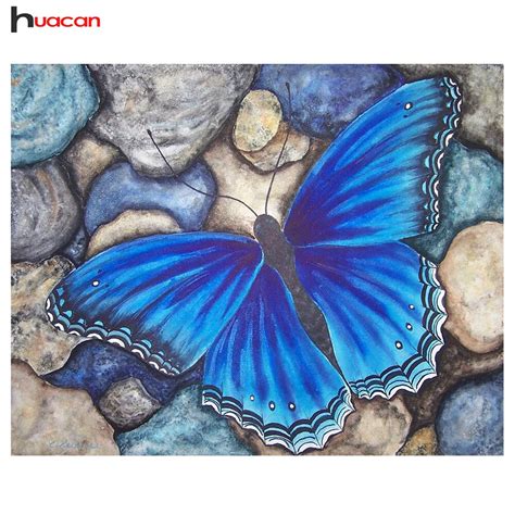 Buy Diamond Painting Blue Butterfly Pattern Full