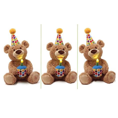 Gund Happy Birthday Animated Teddy 12 In