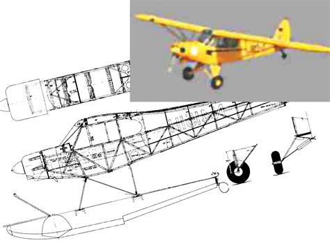 Piper Super Cub 625 Inch Wingspan Model Plans Plans For U