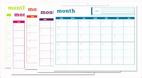 12 Monthly Calendar Excel Template Excel Templates