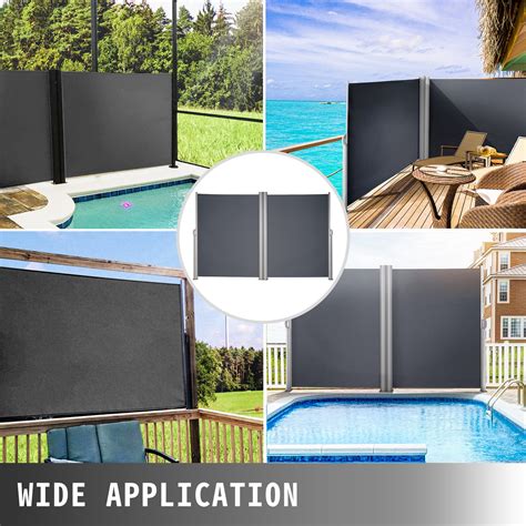 Vevor Vevor Black Retractable Patio Screen 236 Inch In Length Office