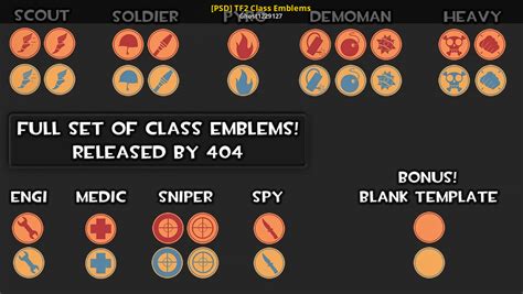 Psd Tf2 Class Emblems Team Fortress 2 Mods