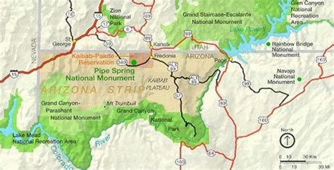 Detailed Map Of Southern Utah