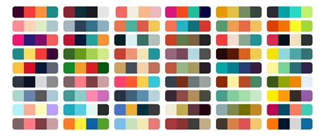 Vector Color Palette Set Design Template Multi Color 16592367 Vector
