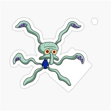 Dancing Squidward Sticker For Sale By 0 9876 Redbubble