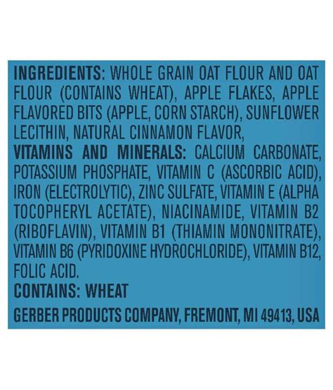 Gerber Oatmeal Apple Cinnamon Infant Cereal For 12 Months 681 Gm