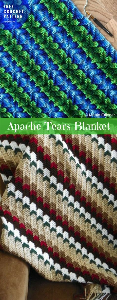 Apache Tears Blanket Free Crochet Pattern New Craft Works