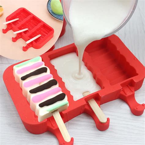 Buy Silicone Ice Cream Mold Popsicle Molds Ice Tray