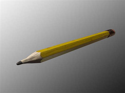Pencil 3D graphite | CGTrader