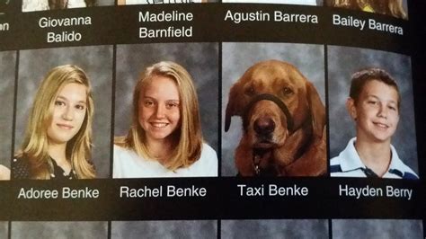 Guide Dog Lands Spot In Yearbook Next To Girl He Takes