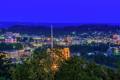 Downtown Morgantown And West Virginia University Photograph By