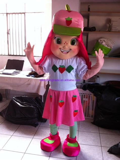 New Arrival 2014 Cartoon Character Strawberry Shortcake Mascot Costume