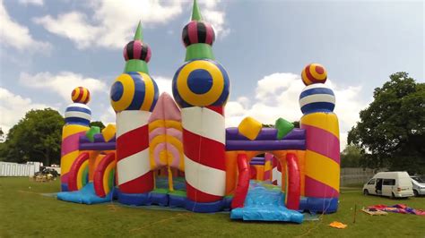 The Worlds Biggest Bouncy Castle Inflation Time Lapse Youtube